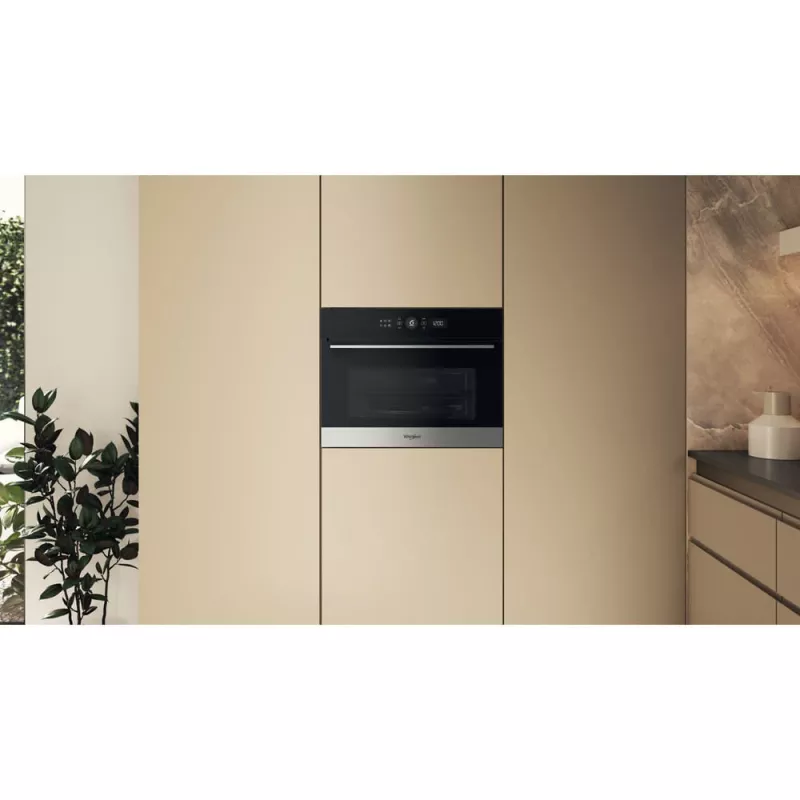 Whirlpool WMW57DHMX juodas, nerūdijantis plienas Kombinuota mikrobangų krosnelė įmontuojama 40 L 900 W