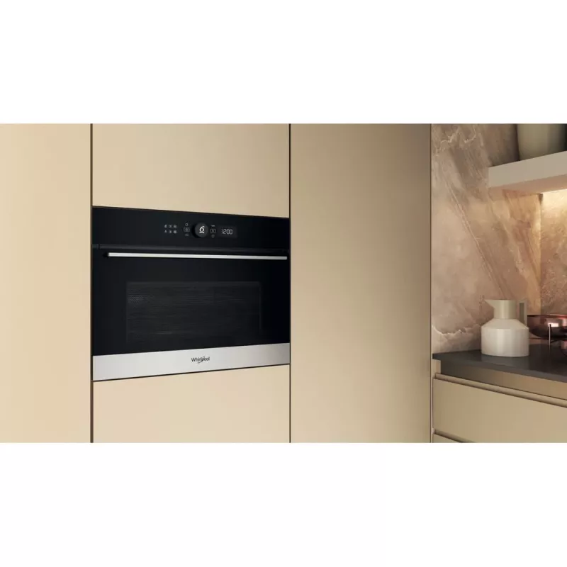 Whirlpool WMW57DHMX juodas, nerūdijantis plienas Kombinuota mikrobangų krosnelė įmontuojama 40 L 900 W