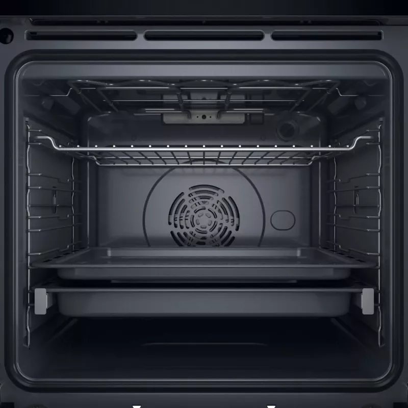 Whirlpool WOI4S8CM1SXA 73 L juodos spalvos nerūdijančio plieno įmontuojama orkaitė