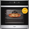 Whirlpool WOI4S8CM1SXA 73 L juodos spalvos nerūdijančio plieno įmontuojama orkaitė