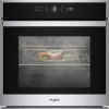 Whirlpool WOI4S8CM1SXA 73 L juodos spalvos nerūdijančio plieno įmontuojama orkaitė