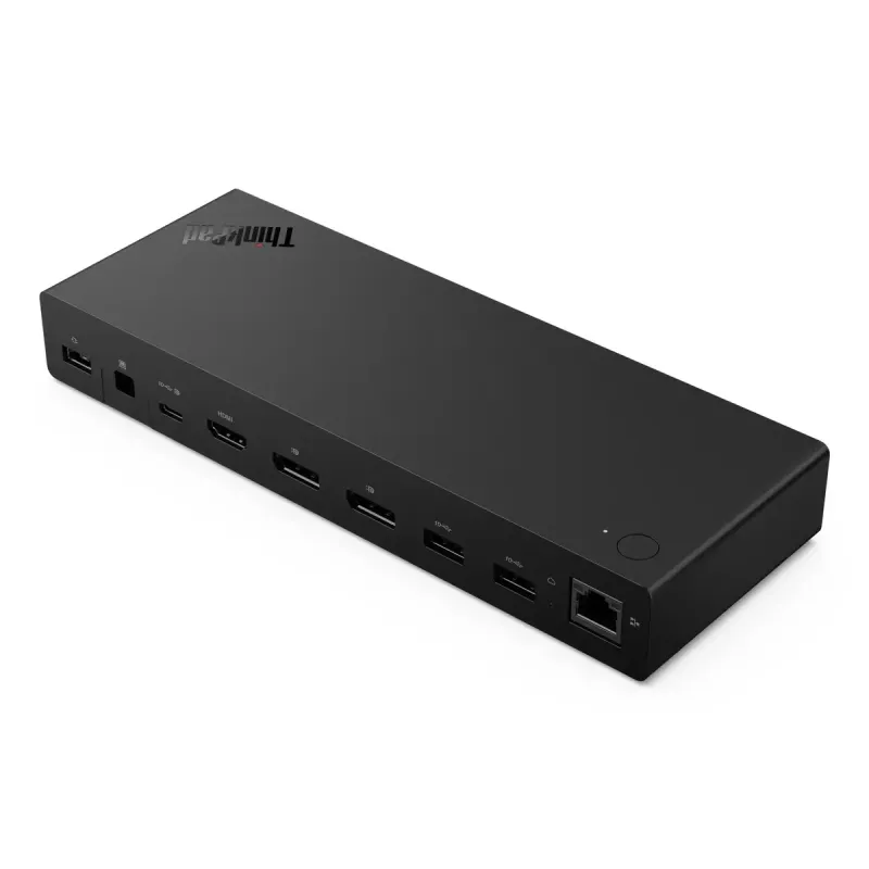 Stotelė Lenovo ThinkPad USB4 Smart Dock 5500 – USB4 sąsaja, 4x USB-A Gen2, HDMI, Gigabit Ethernet, 135W adapteris, Eclipse Black