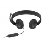 Lenovo VoIP Headset 5000 laidinis ausinių rinkinys su USB-C ir USB-A adapteriu, juoda