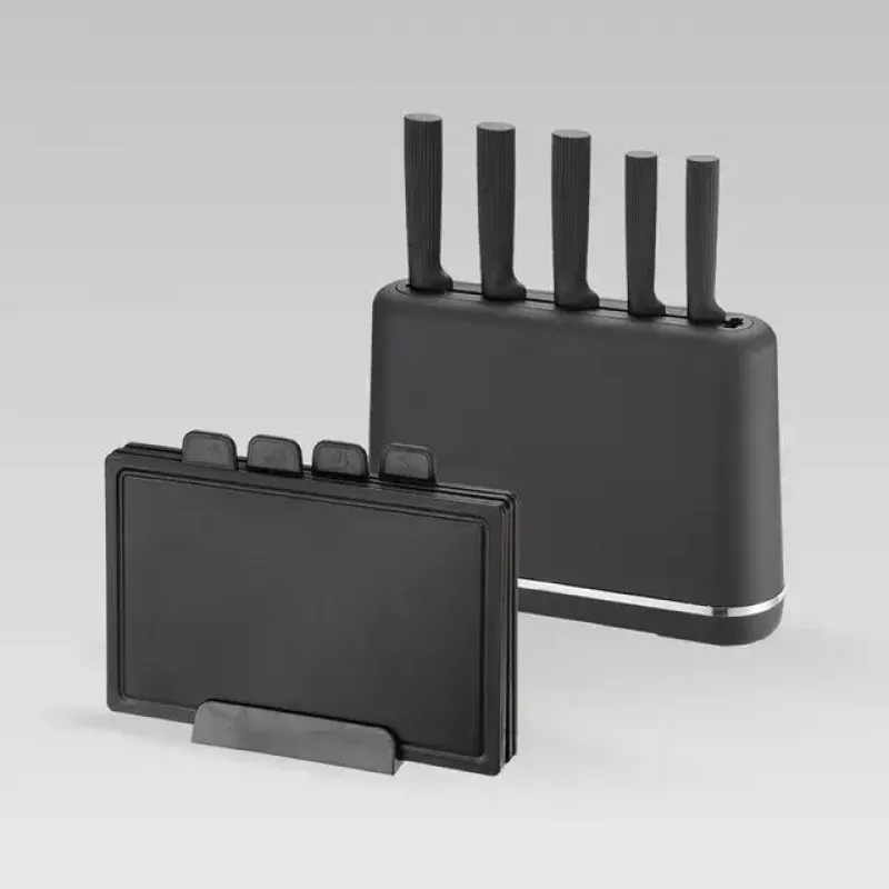 Virtuvinių peilių ir pjaustymo lentelių rinkinys Maestro MR-1412-BLACK