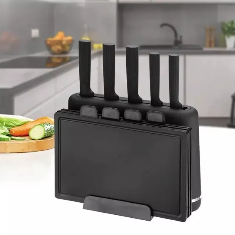 Virtuvinių peilių ir pjaustymo lentelių rinkinys Maestro MR-1412-BLACK