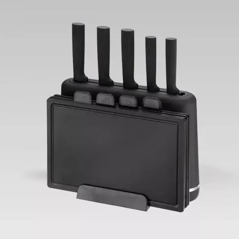 Virtuvinių peilių ir pjaustymo lentelių rinkinys Maestro MR-1412-BLACK