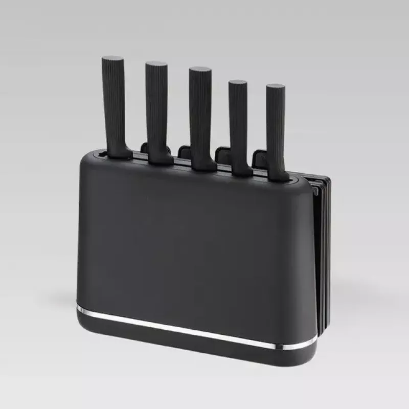 Virtuvinių peilių ir pjaustymo lentelių rinkinys Maestro MR-1412-BLACK