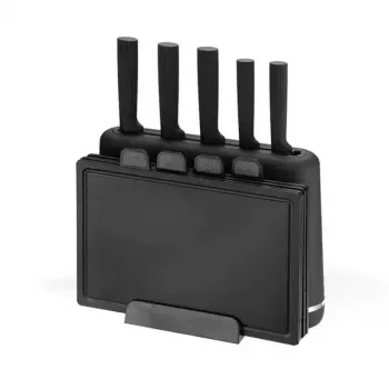 Virtuvinių peilių ir pjaustymo lentelių rinkinys Maestro MR-1412-BLACK