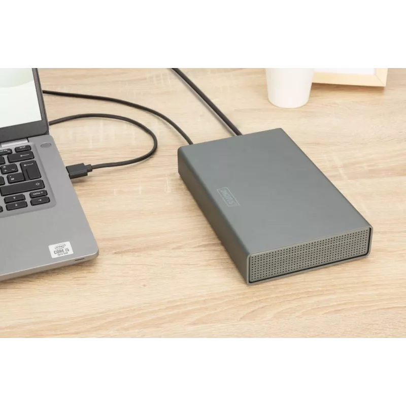 Išorinis HDD korpusas Digitus DA-71106-1 USB 3.0 3,5 colio SATA 16TB aliuminis
