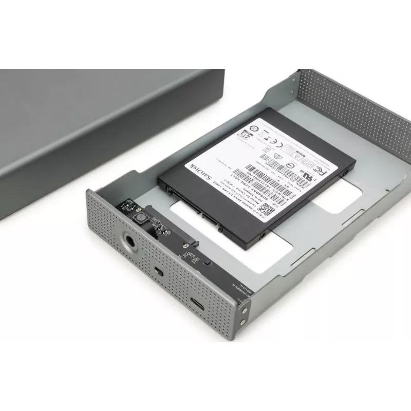Išorinis HDD korpusas Digitus DA-71106-1 USB 3.0 3,5 colio SATA 16TB aliuminis