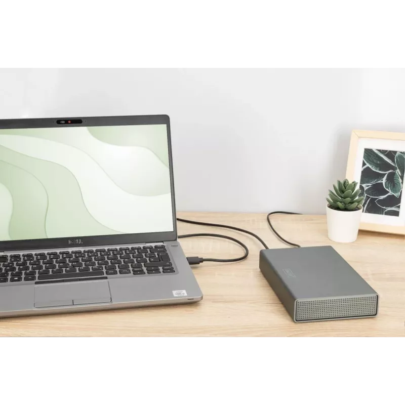 Išorinis HDD korpusas Digitus DA-71106-1 USB 3.0 3,5 colio SATA 16TB aliuminis