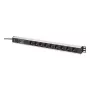 DIGITUS DN-95438 PDU su dažnių filtru ir apsauga nuo viršįtampių 1U 9x kištukinis lizdas 16A 3600W 230V 2m