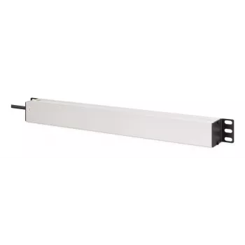 DIGITUS PDU - 1U aliumininis stovo maitinimo skirstytuvas 8x apsaugoti lizdai 1x lizdas 16A 230VAC 50/60Hz IEC C20 kištukas