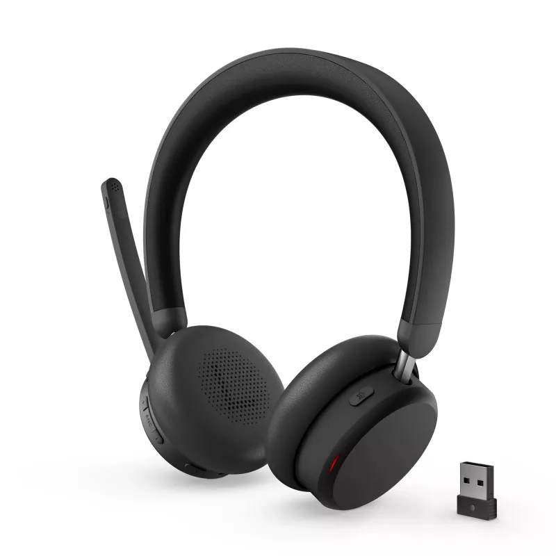 Lenovo ANC Headset 6550 Belaidė ausinė ant galvos, biurui / skambučių centrui, USB Type-C, Bluetooth, juoda
