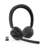 Lenovo ANC Headset 6550 Belaidė ausinė ant galvos, biurui / skambučių centrui, USB Type-C, Bluetooth, juoda