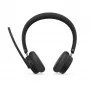 Lenovo 6550 belaidė ausinė su ausų juosta, skirta biurui / skambučių centrui, USB Type-C, Bluetooth, juoda