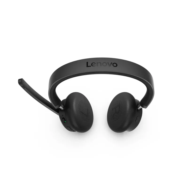 Lenovo 6550 belaidė ausinė su ausų juosta, skirta biurui / skambučių centrui, USB Type-C, Bluetooth, juoda