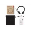 Lenovo 6550 belaidė ausinė su ausų juosta, skirta biurui / skambučių centrui, USB Type-C, Bluetooth, juoda
