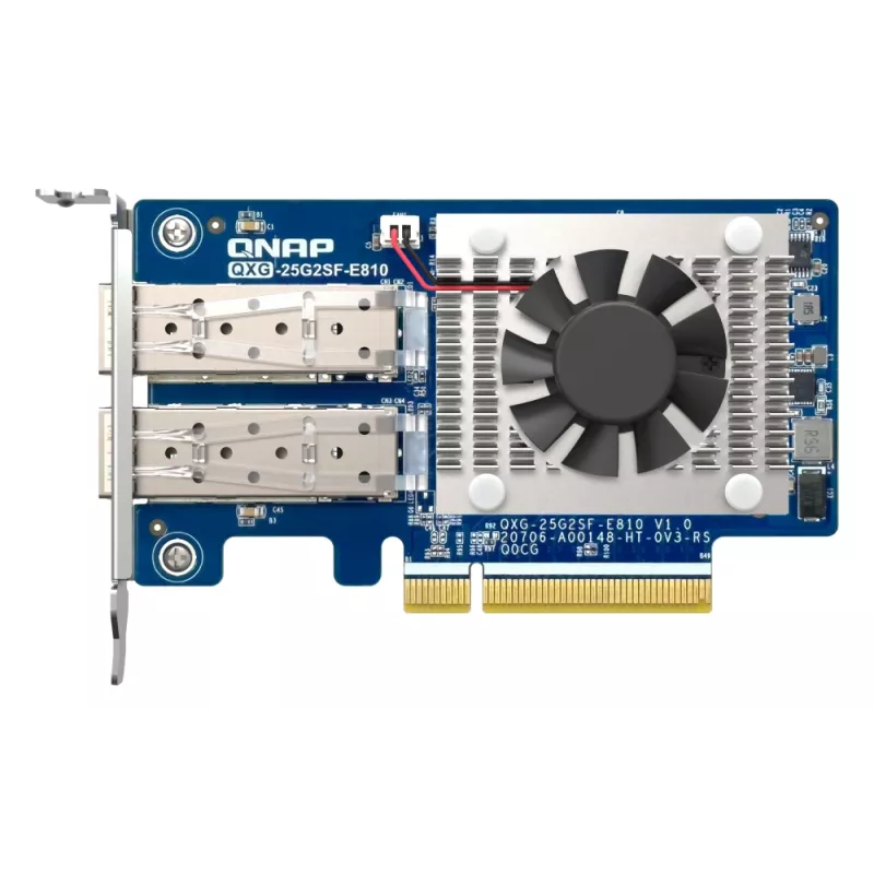 QNAP QXG-25G2SF-E810 tinklo plokštė, vidinė, šviesolaidžio, 25000 Mbit/s