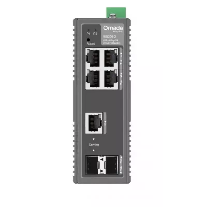 TP-Link Omada IES206G valdomas tinklo jungiklis Gigabit Ethernet (10/100/1000) juodas