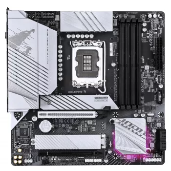 GIGABYTE pagrindinė plokštė B760M AORUS ELITE WIFI6E GEN5 — Micro ATX, LGA1700, DDR5 iki 5600 MHz, 12+1+1 VRM, 2x PCIe 4.0 M.2, Wi-Fi 6E, 2.5 GbE