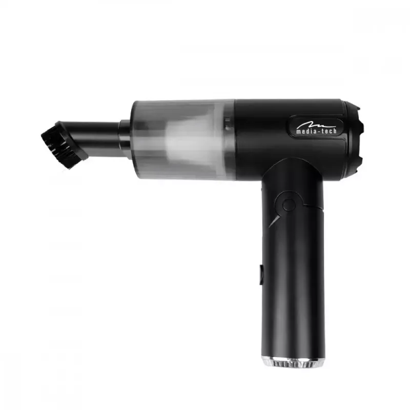 Mini pūstuvas MEDIA-TECH MT6538 2 IN 1 Jet Air Duster – belaidis rankinis valytuvas, 2000 mAh, 65 W, 2500 l/min, 7000 Pa