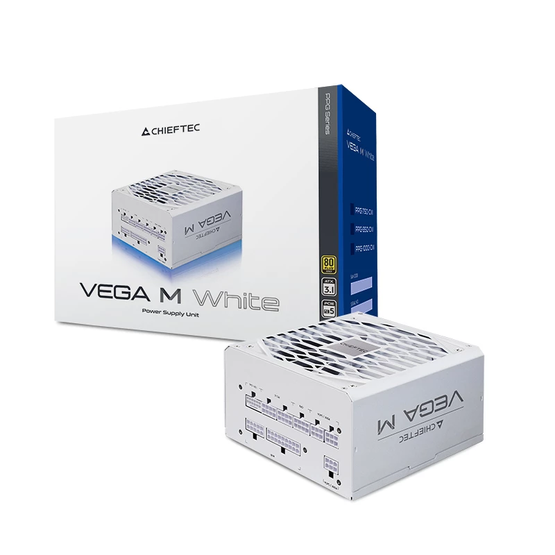 Chieftec Vega PPG-750-CW maitinimo blokas 750 W 24-pin ATX ATX Baltas