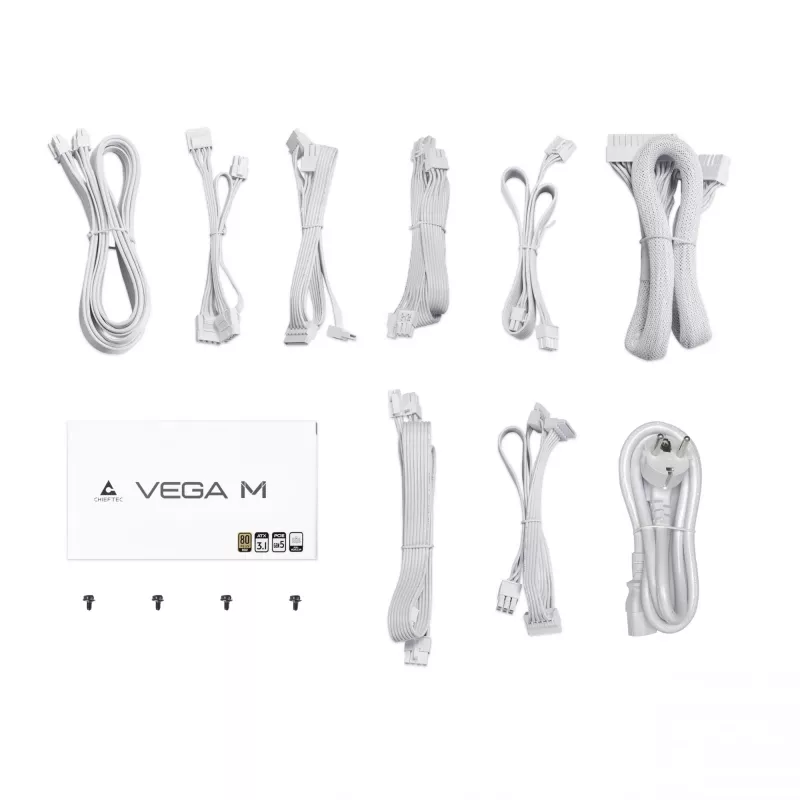 Chieftec Vega PPG-850-CW maitinimo blokas 850 W 20+4 pin ATX ATX Baltas