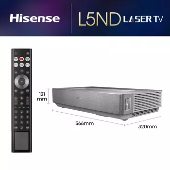 Projektorius Hisense 120L5ND Ultra trumpo fokusavimo lazerinis 120 inch 4K UHD (3840x2160) 2700 ANSI liumenų