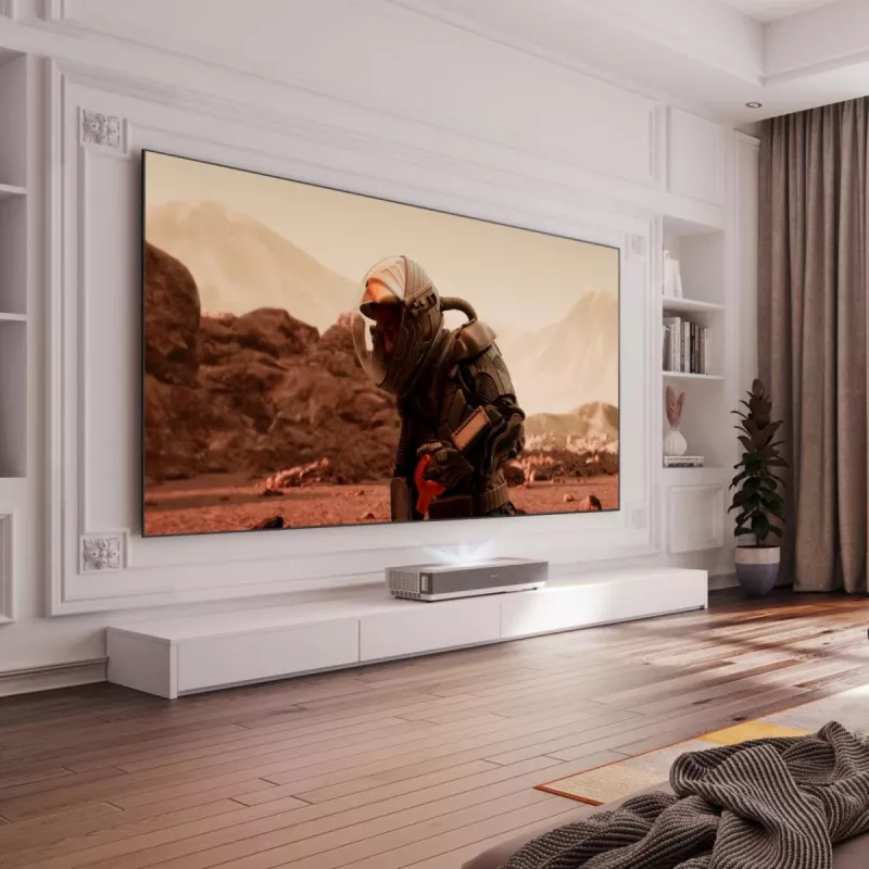 Projektorius Hisense 120L5ND Ultra trumpo fokusavimo lazerinis 120 inch 4K UHD (3840x2160) 2700 ANSI liumenų