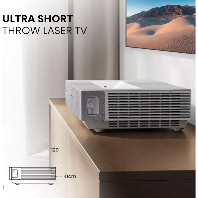 Projektorius Hisense 120L5ND Ultra trumpo fokusavimo lazerinis 120 inch 4K UHD (3840x2160) 2700 ANSI liumenų