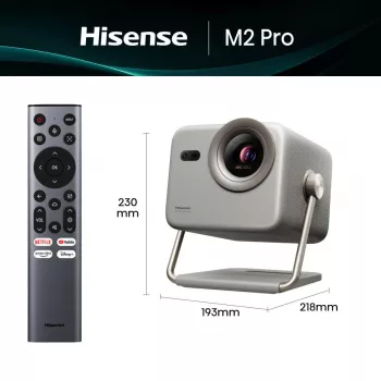 Projektorius Hisense M2 Pro UHD 4K (3840x2160) 3D pilkas