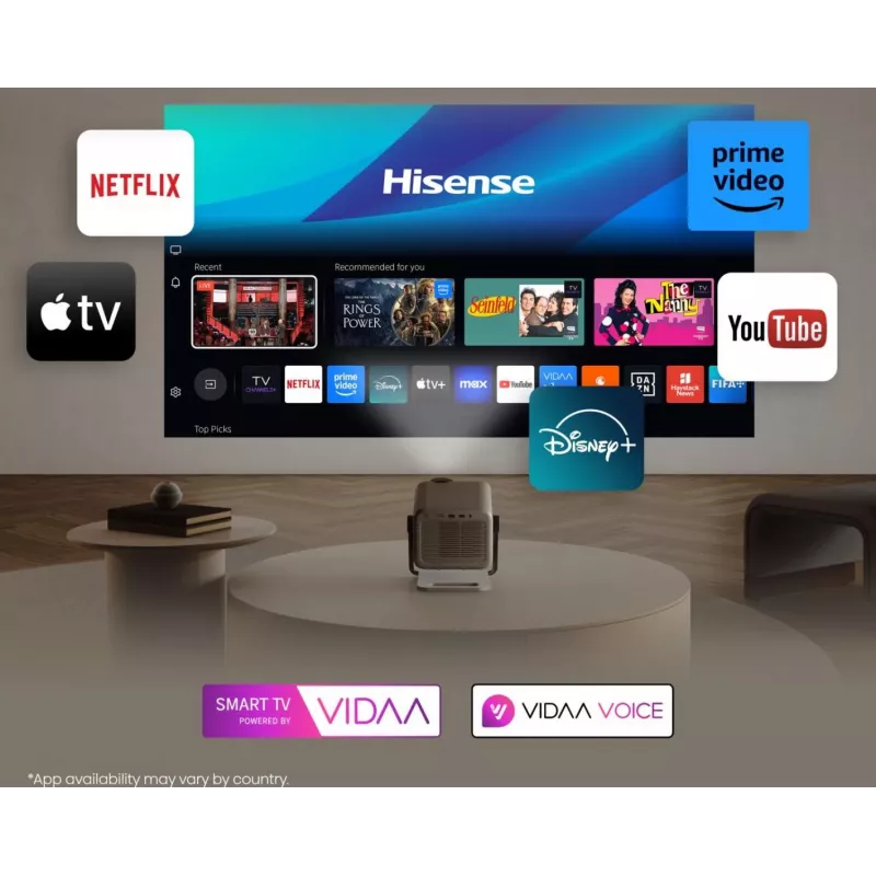 Projektorius Hisense M2 Pro UHD 4K (3840x2160) 3D pilkas