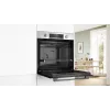 Įmontuojama elektrinė orkaitė Bosch Serie 6 HBG536EW4 – 71 L, 3400 W, balta, EasyClean, 10 automatinės programos