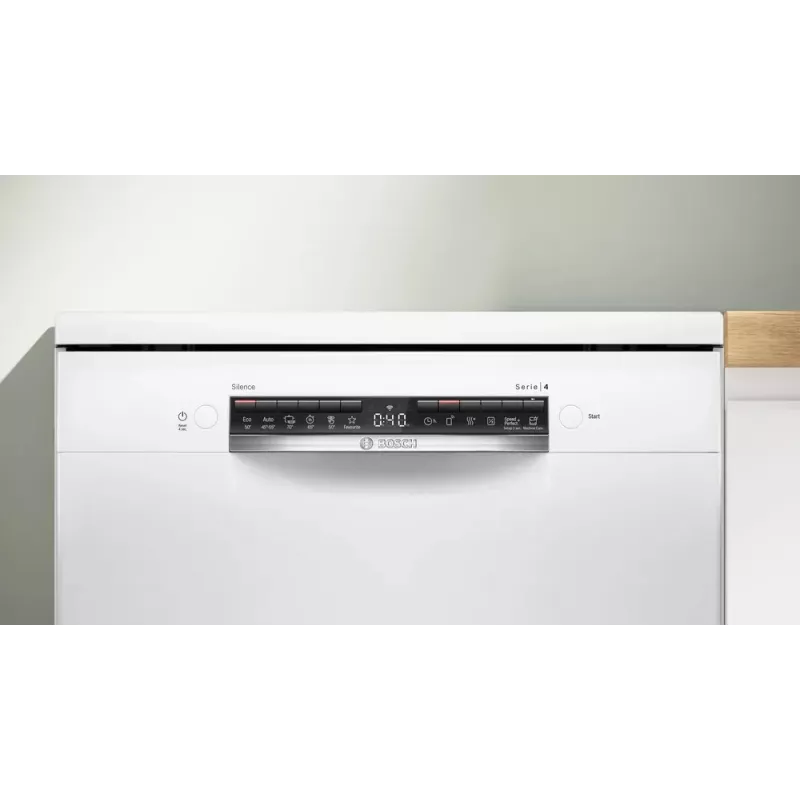 Indaplovė Bosch Serie 4 SMS4HVW14E laisvai pastatoma 60 cm — 14 komplektų, 46 dB, šilumokaitis