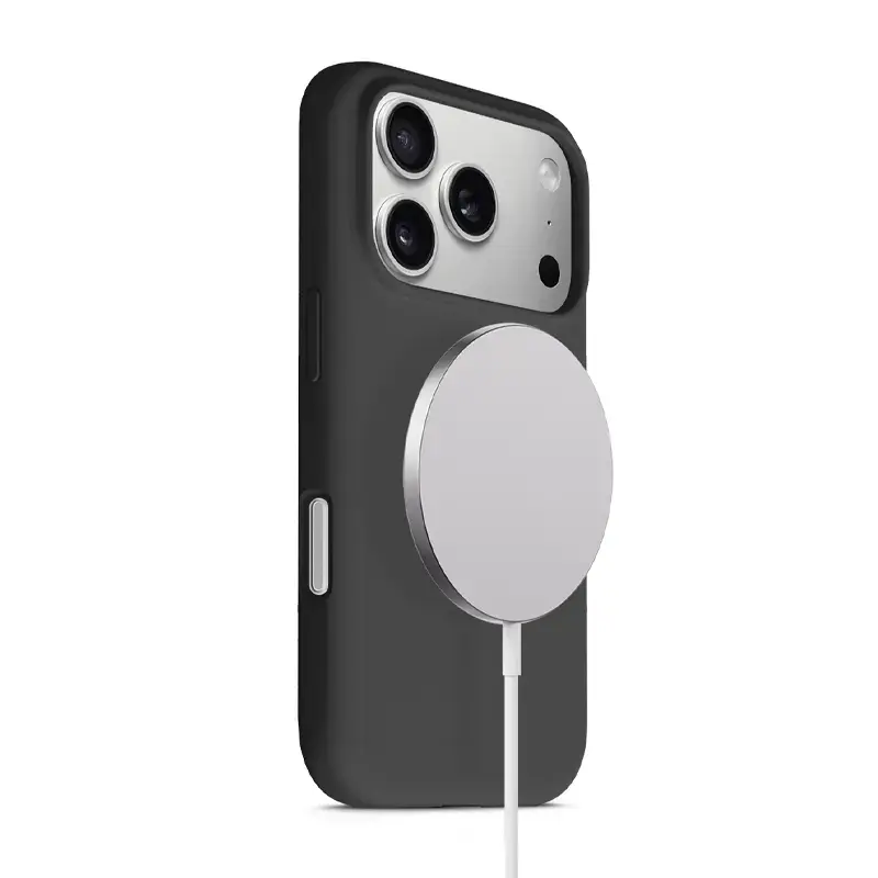 Crong Color Cover Magnetinis dėklas su MagSafe iPhone 17 Pro juodas