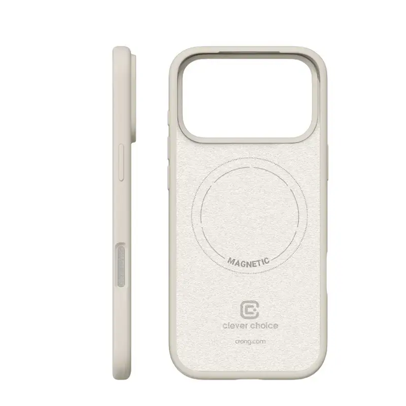 Crong Color Cover Magnetinis dėklas su MagSafe iPhone 17 Pro Stone