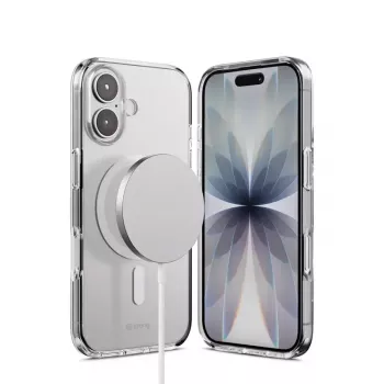 Crong Clear MAG Cover Case su MagSafe, iPhone 17, skaidrus CRGCLRMIP1763TRS