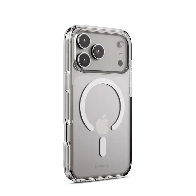 Crong Clear MAG Cover Case su MagSafe, skaidrus, iPhone 17 Pro, CRGCLRMIP1763PTRS