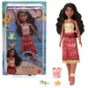 Disney Vaiana 2 plaukiojanti Tautai Vaiana mados lėlė su 2 aksesuarais ir besikeičiančia spalva liemene