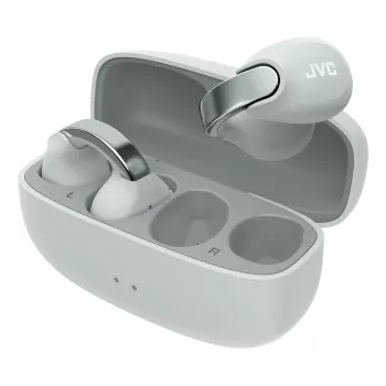 JVC HA-NP1T Ausinės Belaidės True Wireless Stereo (TWS) Užsegamos ant ausies Skambučiams/Muzikai USB Type-C Bluetooth Pilka, Sidabrinė