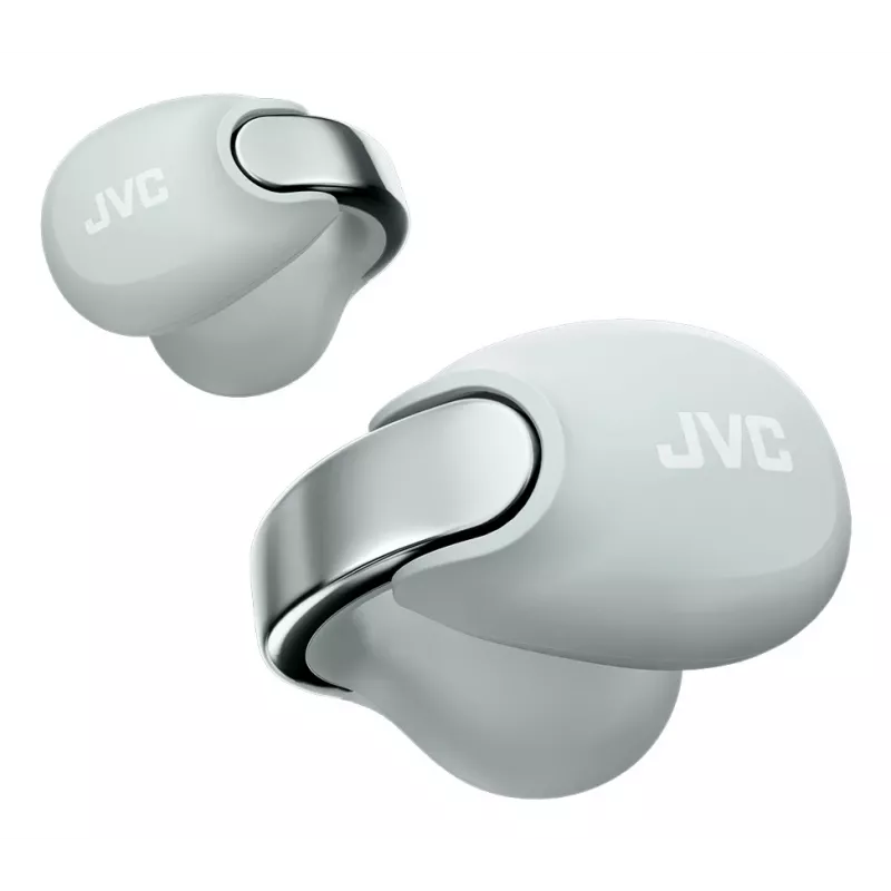 JVC HA-NP1T Ausinės Belaidės True Wireless Stereo (TWS) Užsegamos ant ausies Skambučiams/Muzikai USB Type-C Bluetooth Pilka, Sidabrinė