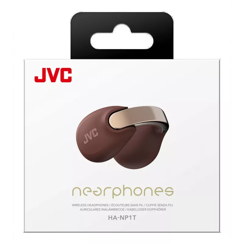 JVC HA-NP1T Ausinės „True Wireless Stereo“ (TWS) Ausų segtuvai Skambučiams/Muzikai USB Type-C Bluetooth Ruda, Sidabrinė