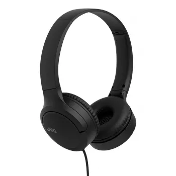 Ausinės JVC HA-S33UC laidinės ausinės ant galvos, 2 garsiakalbiai 29,7 mm, 20–20000 Hz, 1,2 m laidas, įmontuotas mikrofonas, juodos
