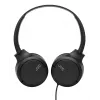 Ausinės JVC HA-S33UC laidinės ausinės ant galvos, 2 garsiakalbiai 29,7 mm, 20–20000 Hz, 1,2 m laidas, įmontuotas mikrofonas, juodos