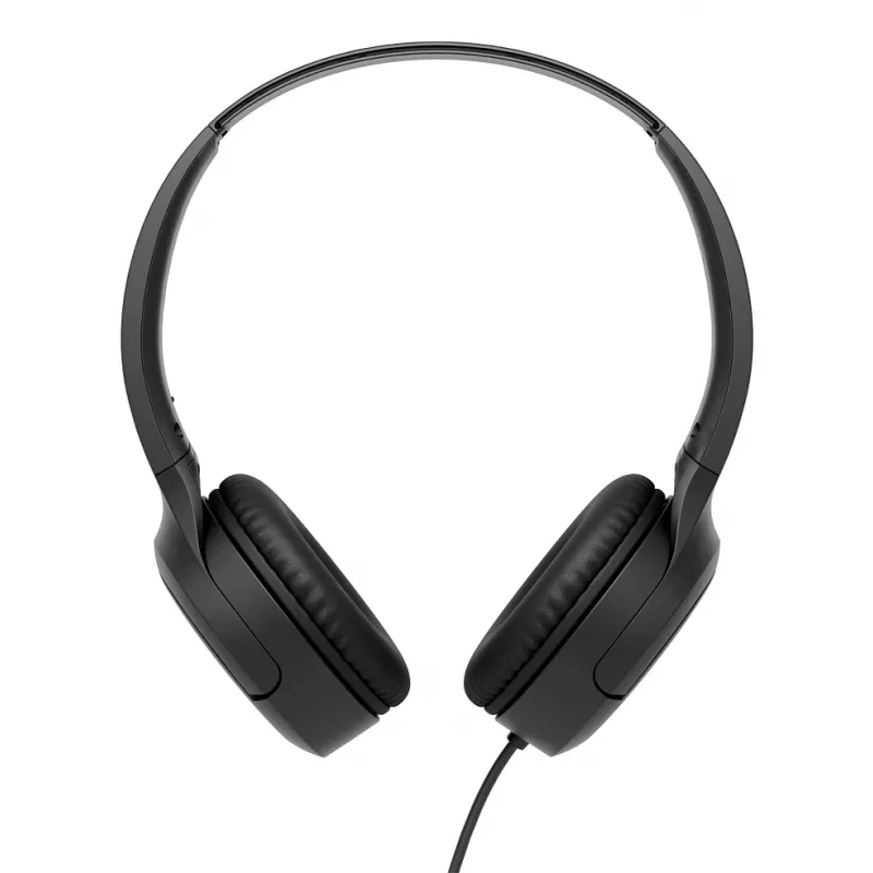 Ausinės JVC HA-S33UC laidinės ausinės ant galvos, 2 garsiakalbiai 29,7 mm, 20–20000 Hz, 1,2 m laidas, įmontuotas mikrofonas, juodos