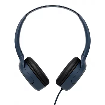 Ausinės JVC HA-S33UCAU laidinės binauralinės galvos juosta USB-C, 2 garsiakalbiai 2,97 cm, 20–20000 Hz, kabelis 1,2 m, mėlyna