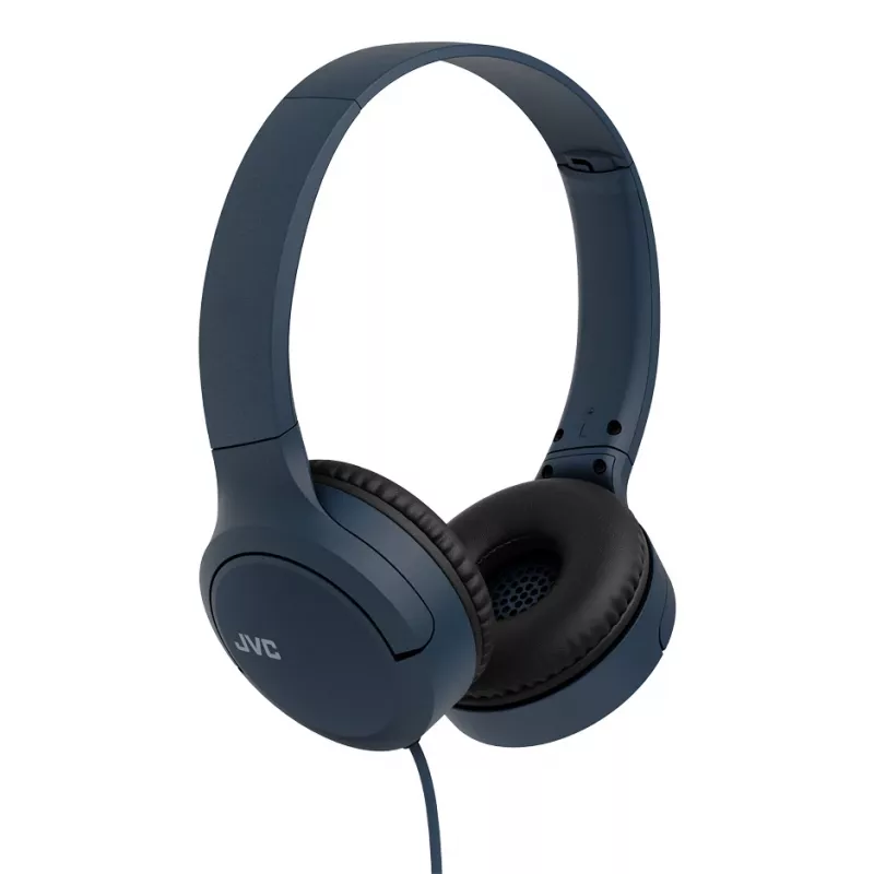 Ausinės JVC HA-S33UCAU laidinės binauralinės galvos juosta USB-C, 2 garsiakalbiai 2,97 cm, 20–20000 Hz, kabelis 1,2 m, mėlyna