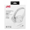 Ausinės JVC HA-S33UC laidinės, USB Type-C, baltos
