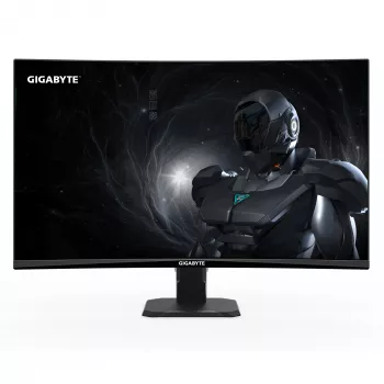 GIGABYTE GS27FC2 27 colių FHD lenktas žaidimų monitorius - 1920 x 1080, 240Hz, 1ms, 350 cd/m², HDR Ready, HDMI 2.0, DisplayPort 1.4